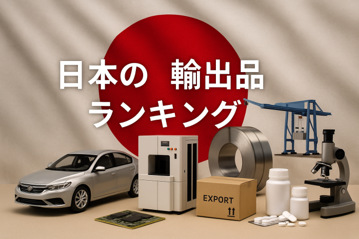 【2025年版】日本の輸出品ランキングTOP10｜業種別・国別の最新トレンド