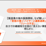 製造業の海外販路開拓に関する実態調査